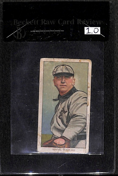 1909-11 T206 Cy Young - Glove Shows -  Polar Bear Back - BVG 1.0 - HOF